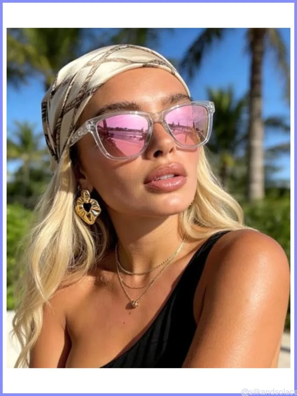 Polarized Sunglasses Women Retro UV Protection Full Frame Rectangular 3 Pack